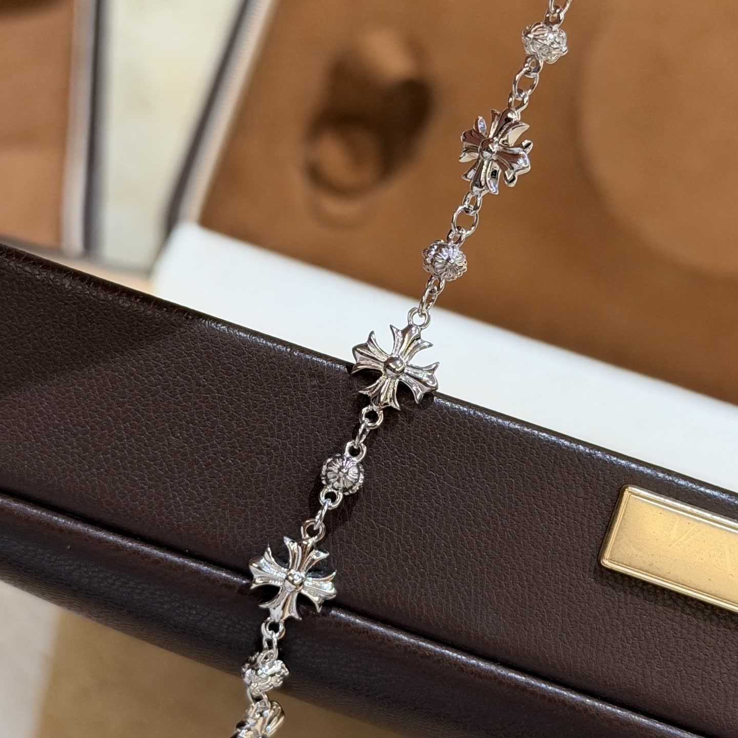Chrome Hearts Silver Flower Bracelet